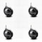 Service Caster 3 Inch Bright Chrome Soft Tread Ball Caster -5/16 Inch Threaded Stem, 4PK SCC-TS01S30-DCR-BC-5161878-4 - alternate 1